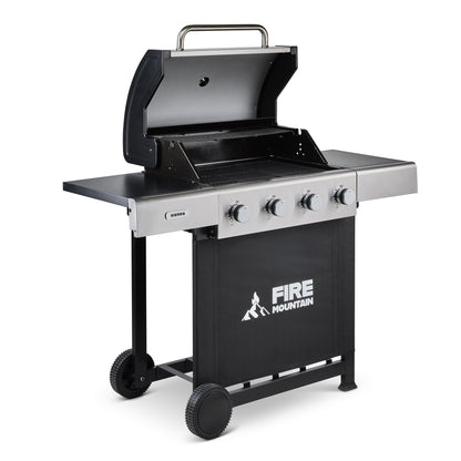 Fire Mountain Sierra 4 Burner Stainless Steel Gas BBQ