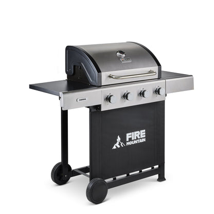 Fire Mountain Sierra 4 Burner Stainless Steel Gas BBQ
