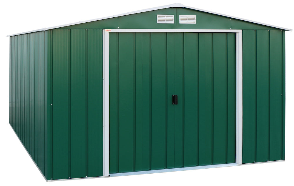 Duramax ECO 3.12 x 3.54 m Metal Shed - Green