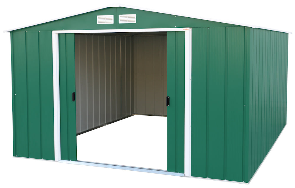 Duramax ECO 3.12 x 3.54 m Metal Shed - Green