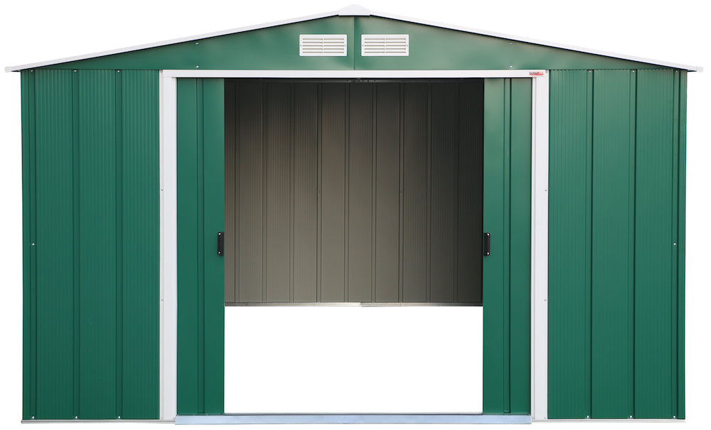 Duramax ECO 3.12 x 3.54 m Metal Shed - Green