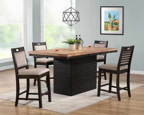 Luxus 5-Pieces Counter Height Dining Table Set