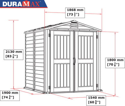 Duramax StoreMate PLUS 1.91 x 1.91 m Plastic Shed
