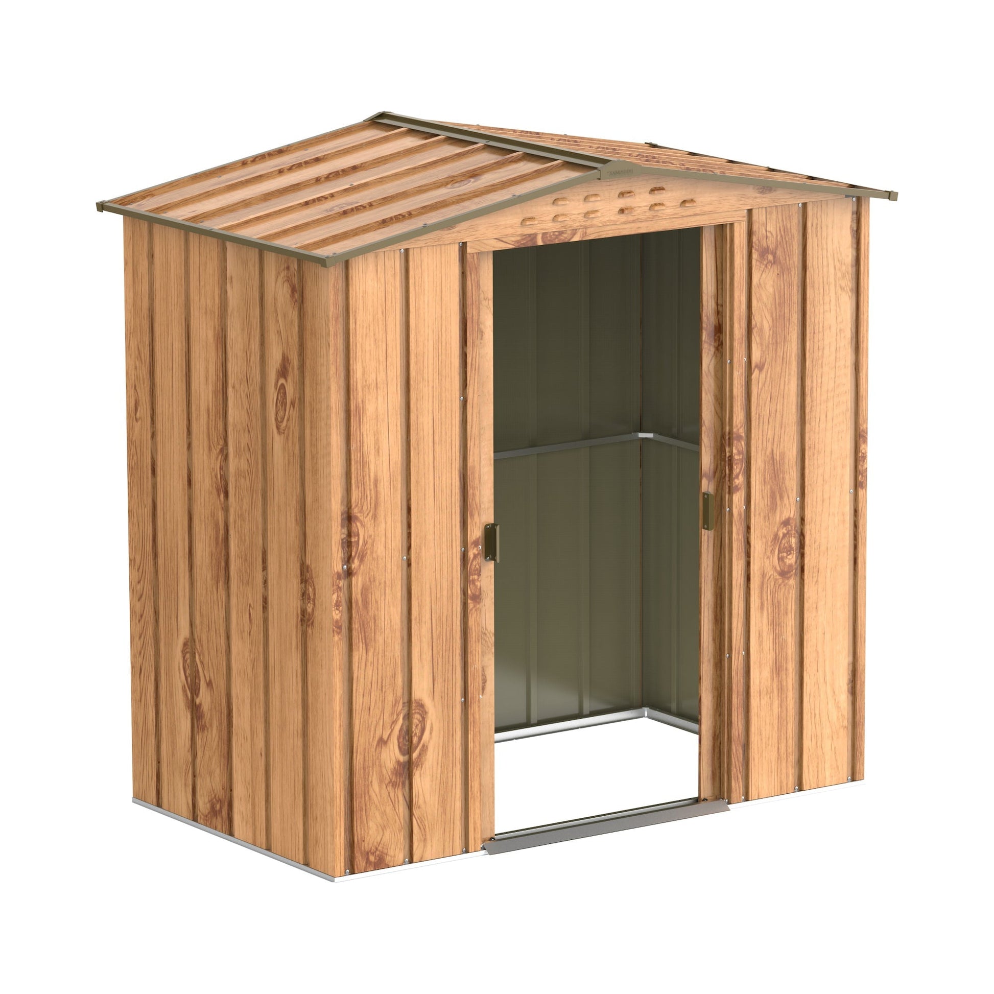 Duramax TOP 1.92 x 1.13 m Metal Shed - Woodgrain
