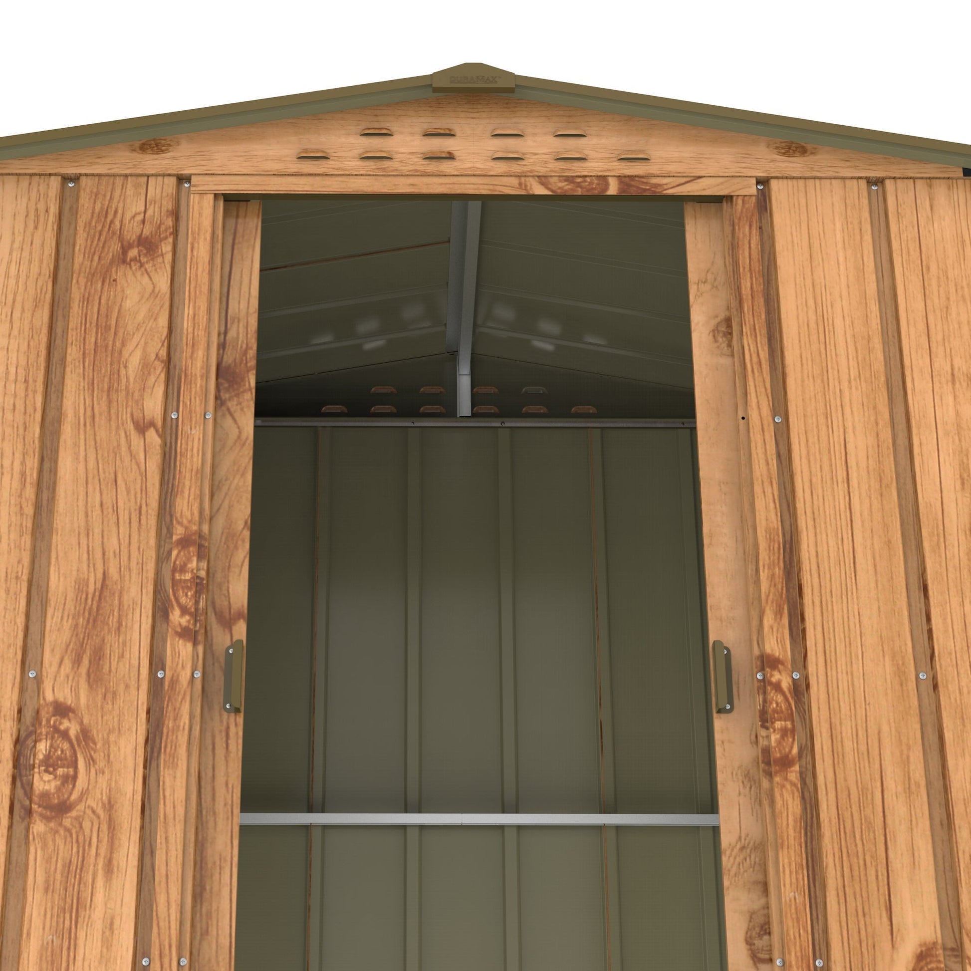 Duramax TOP 1.92 x 1.13 m Metal Shed - Woodgrain
