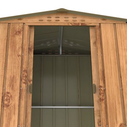 Duramax TOP 1.92 x 1.13 m Metal Shed - Woodgrain