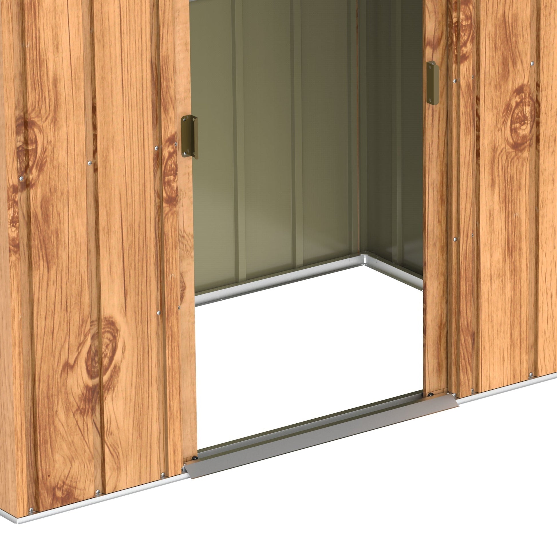 Duramax TOP 1.92 x 1.13 m Metal Shed - Woodgrain