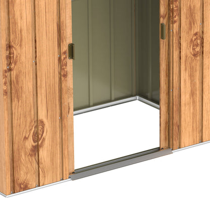 Duramax TOP 1.92 x 1.13 m Metal Shed - Woodgrain