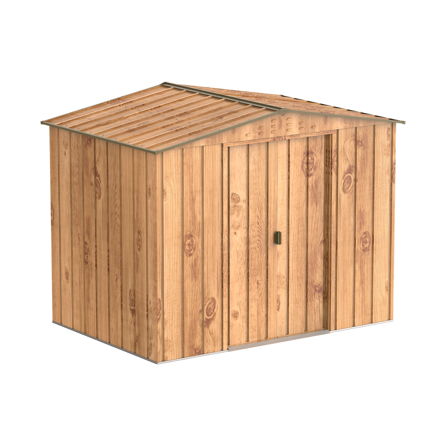 Duramax TOP 2.52 x 1.74 m Metal Shed - Woodgrain