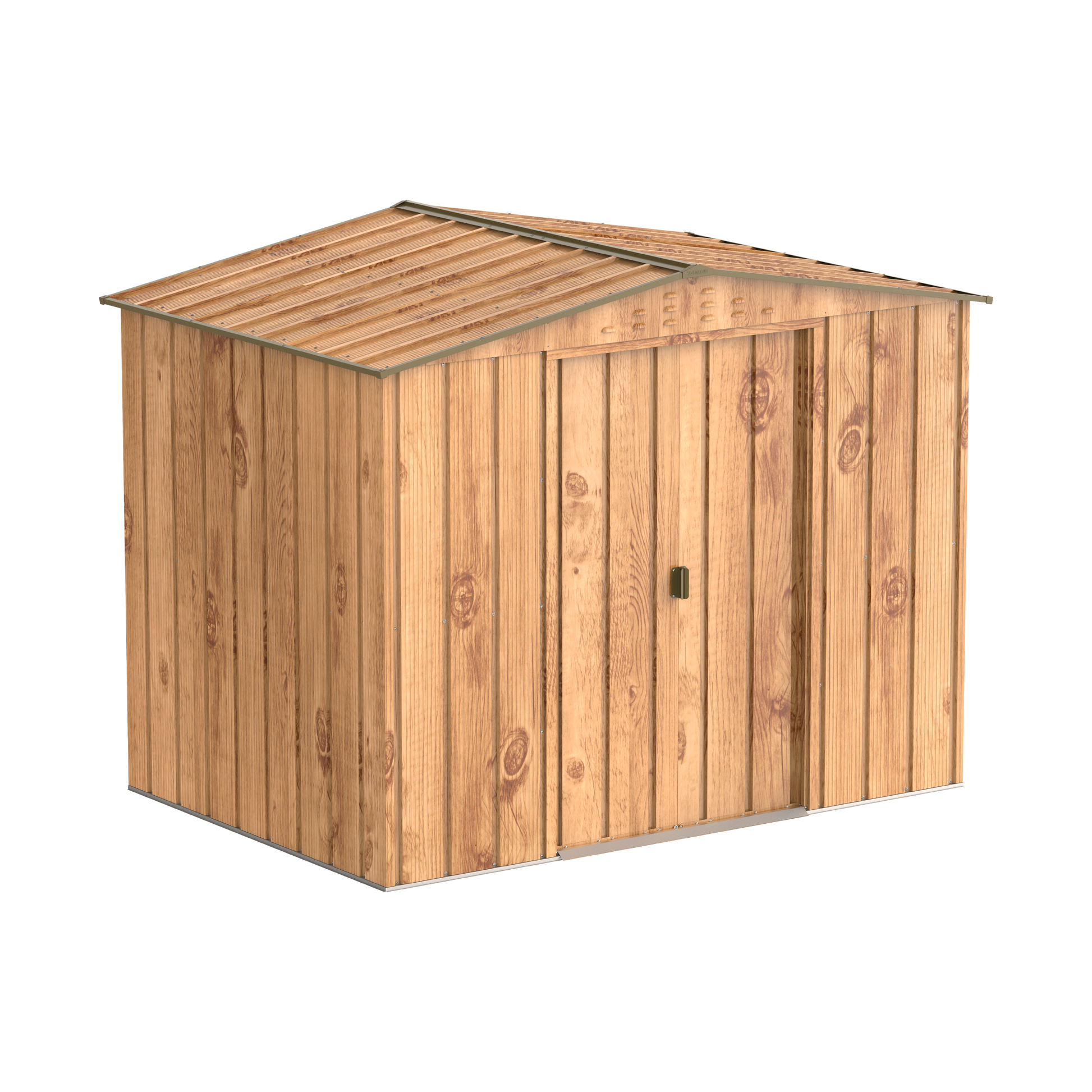 Duramax TOP 2.52 x 1.74 m Metal Shed - Woodgrain