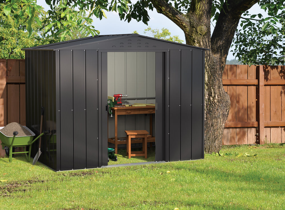 Duramax TOP 2.52 x 1.74 m Metal Shed - Anthracite