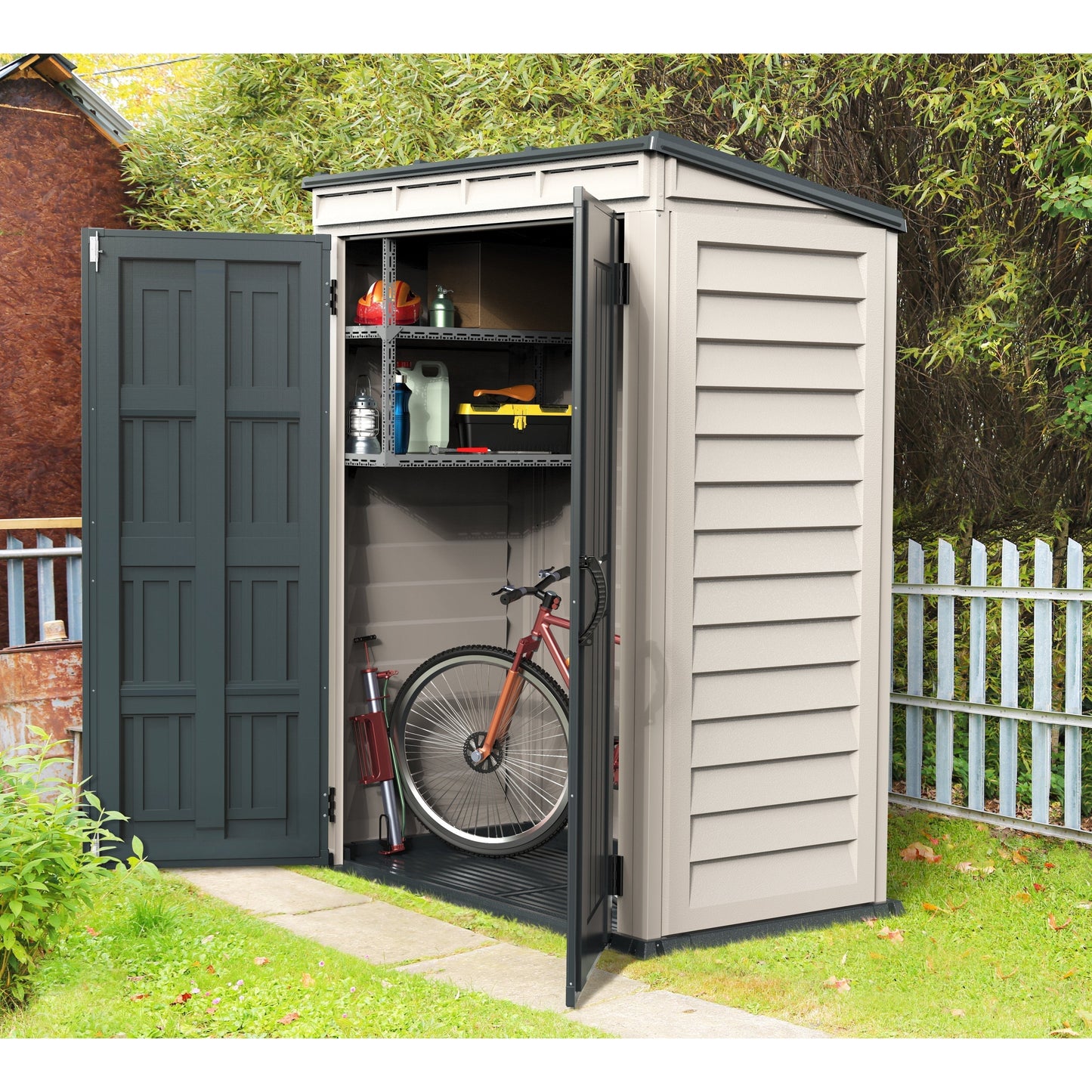 Duramax YardMate PLUS Pent Roof 1.71 x 0.92 m Plastic Shed