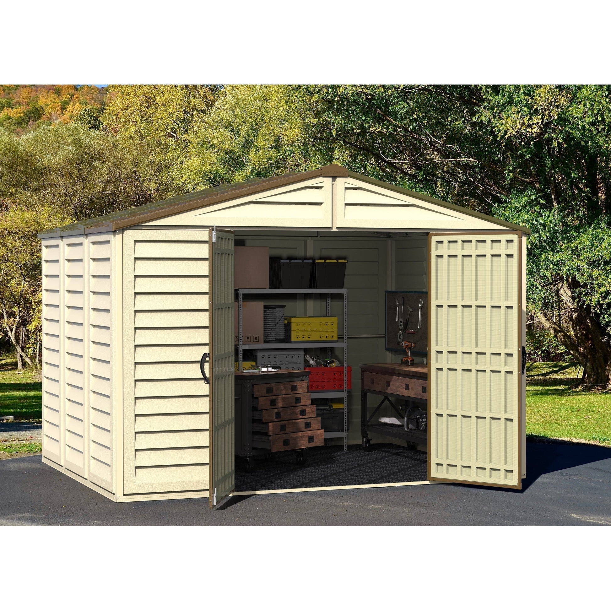 Duramax WoodBridge Plus 3.19 x 2.40 m Plastic Shed
