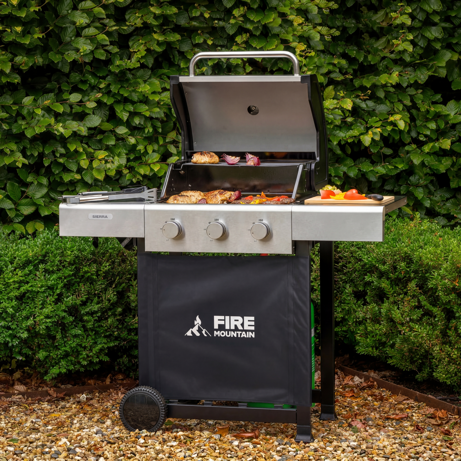 Fire Mountain Sierra 3 Burner Stainless Steel Gas BBQ
