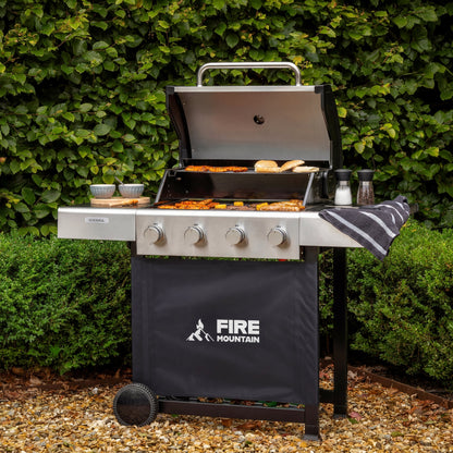 Fire Mountain Sierra 4 Burner Stainless Steel Gas BBQ