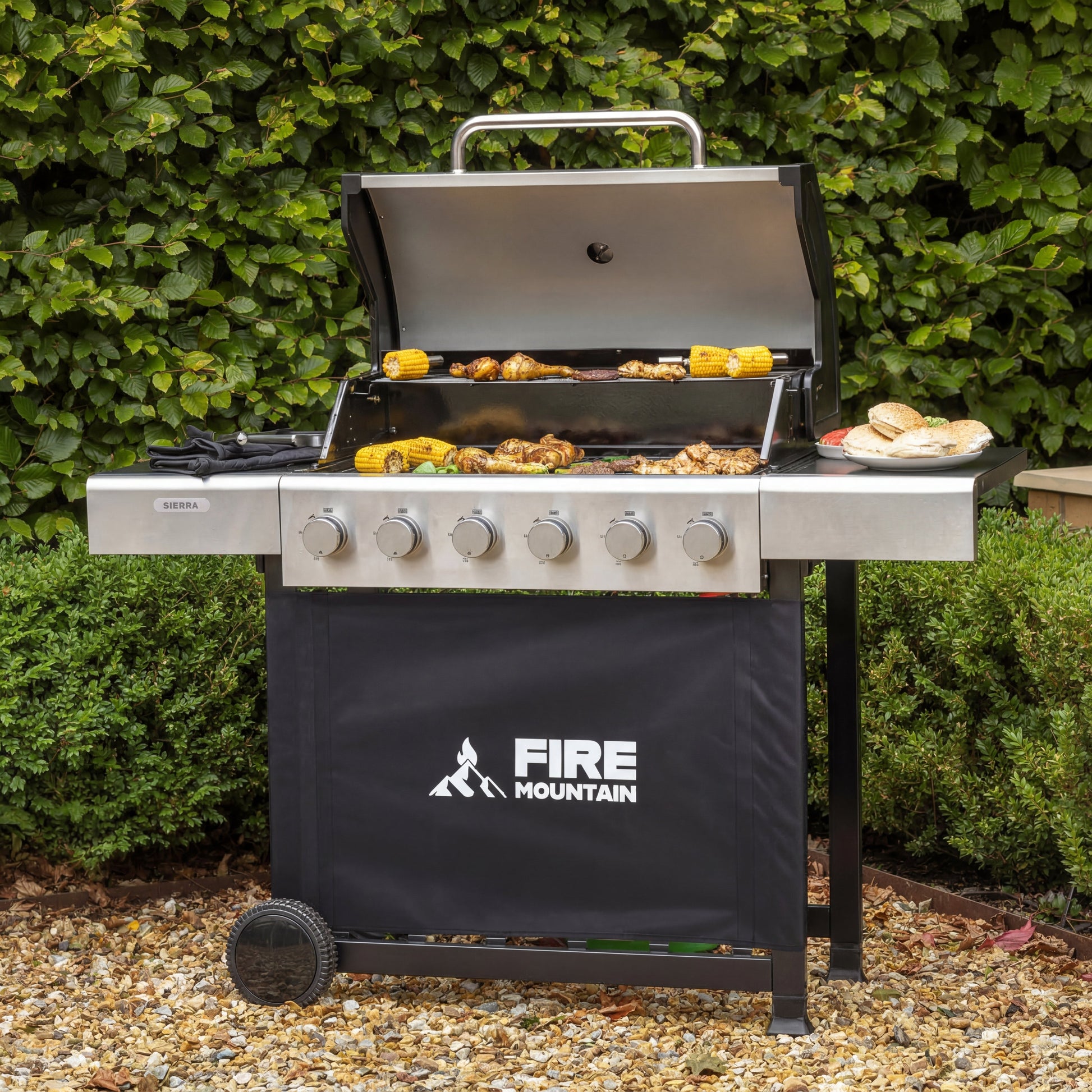 Fire Mountain Sierra 6 Burner Stainless Steel Gas BBQ
