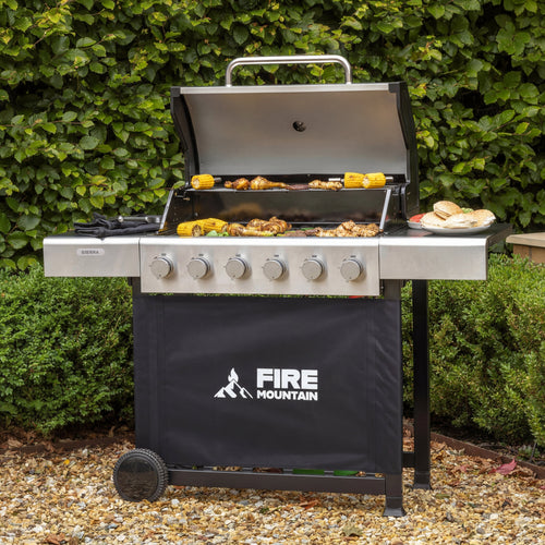 Fire Mountain Sierra 6 Burner Stainless Steel Gas BBQ