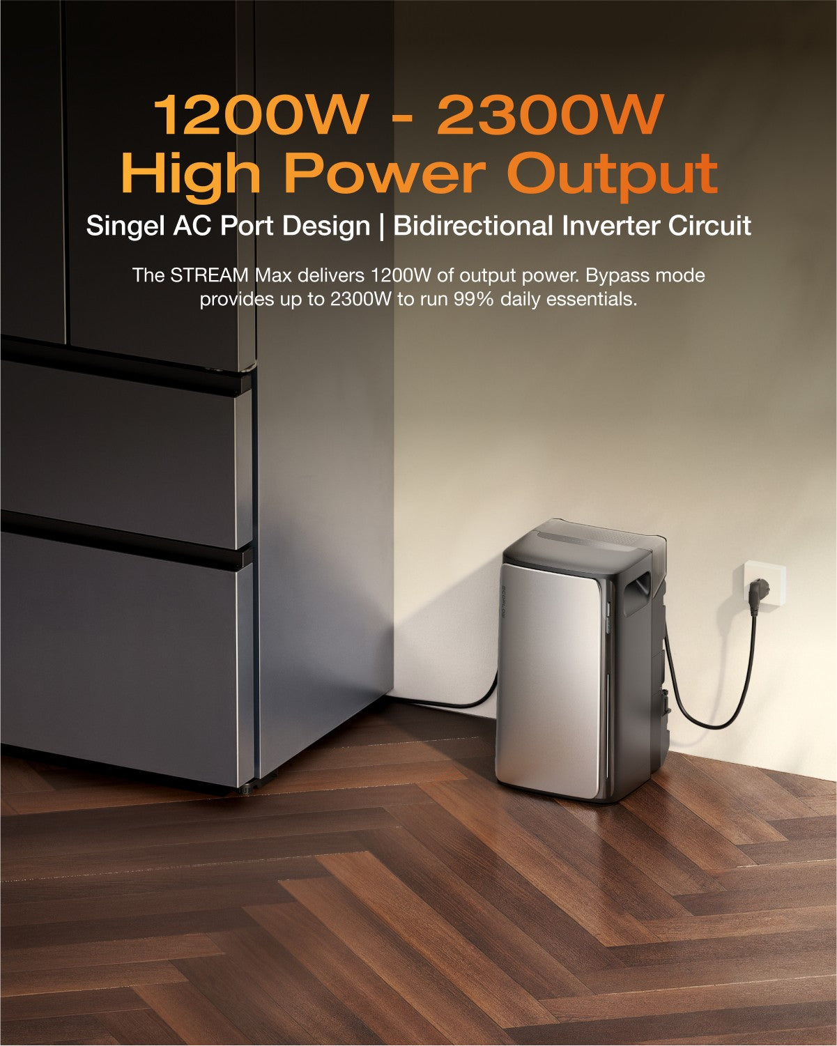 EcoFlow Refurbished STREAM Max 1000W Balcony Power Plant 1920Wh Solar battery
