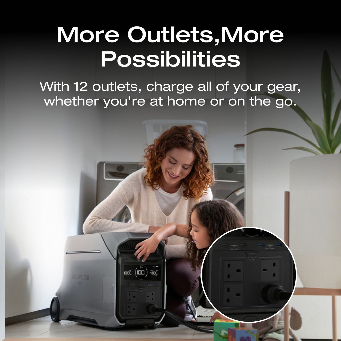 ECOFLOW Refurbished DELTA Pro 3 Portable Power Station 4096Wh LFP Solar Battery