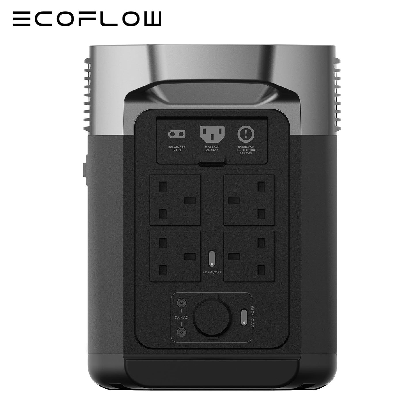 ECOFLOW DELTA 2 LiFePO4 Power Station 2400W Max with 220W Portable Solar Panel