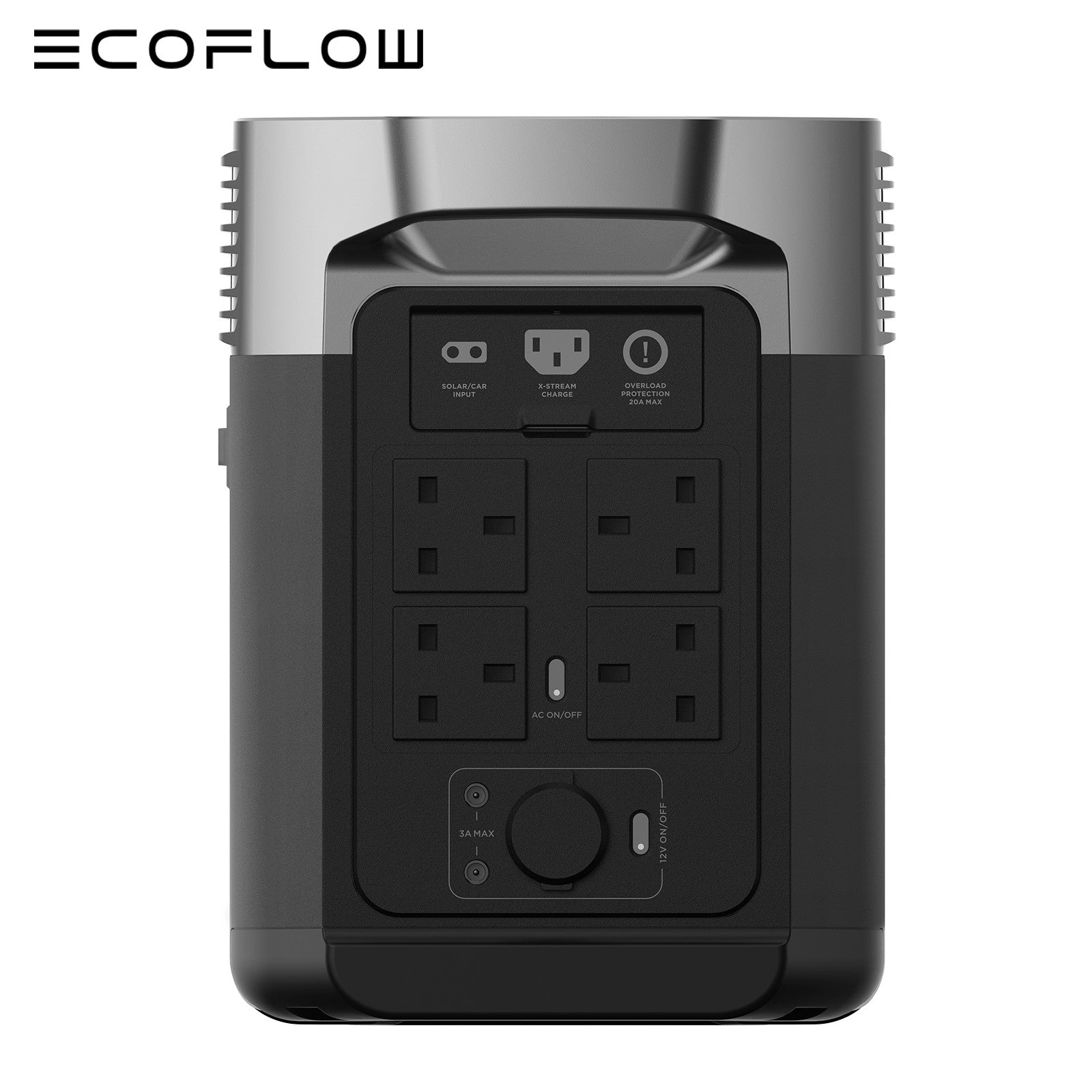 ECOFLOW DELTA 2 LiFePO4 Power Station 2400W Max with 220W Portable Solar Panel