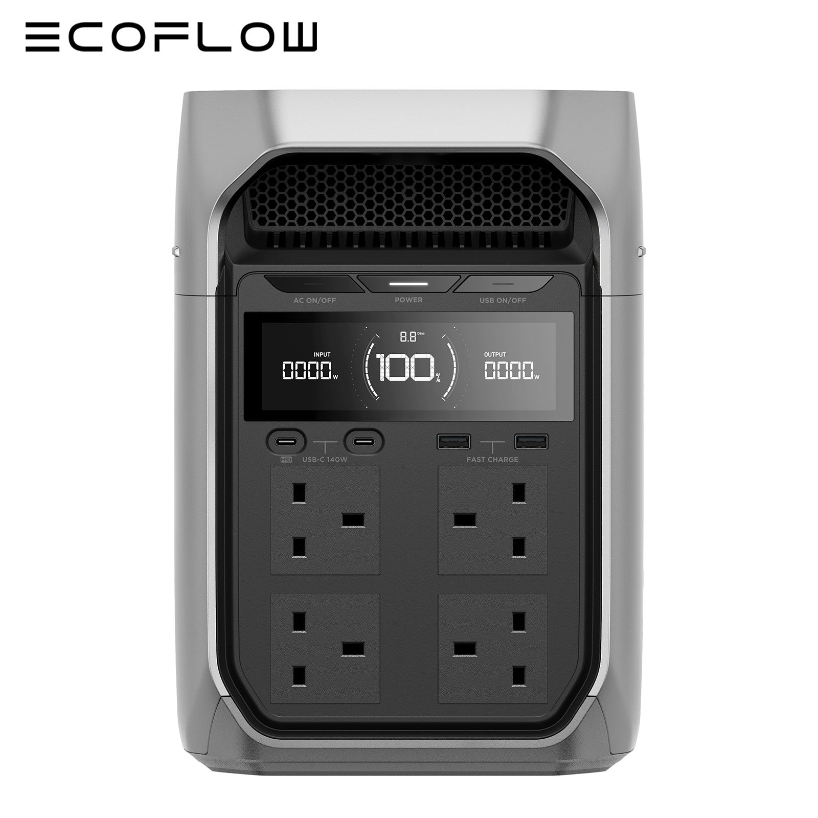 ECOFLOW Refurbished DELTA 3 PLUS 1024Wh Portable Power Station LFP Solar Battery