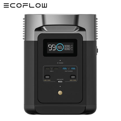 ECOFLOW DELTA 2 Portable Power Station 1024Wh LFP Solar Battery X-boost 2400W