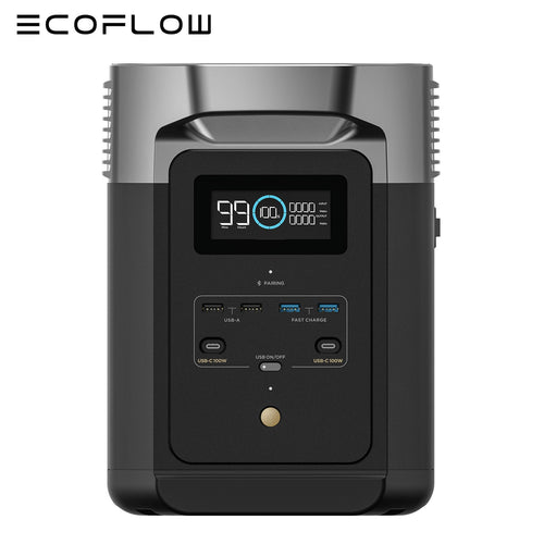 ECOFLOW DELTA 2 Portable LFP Power Station 1024Wh X-boost 2400W Solar Generator