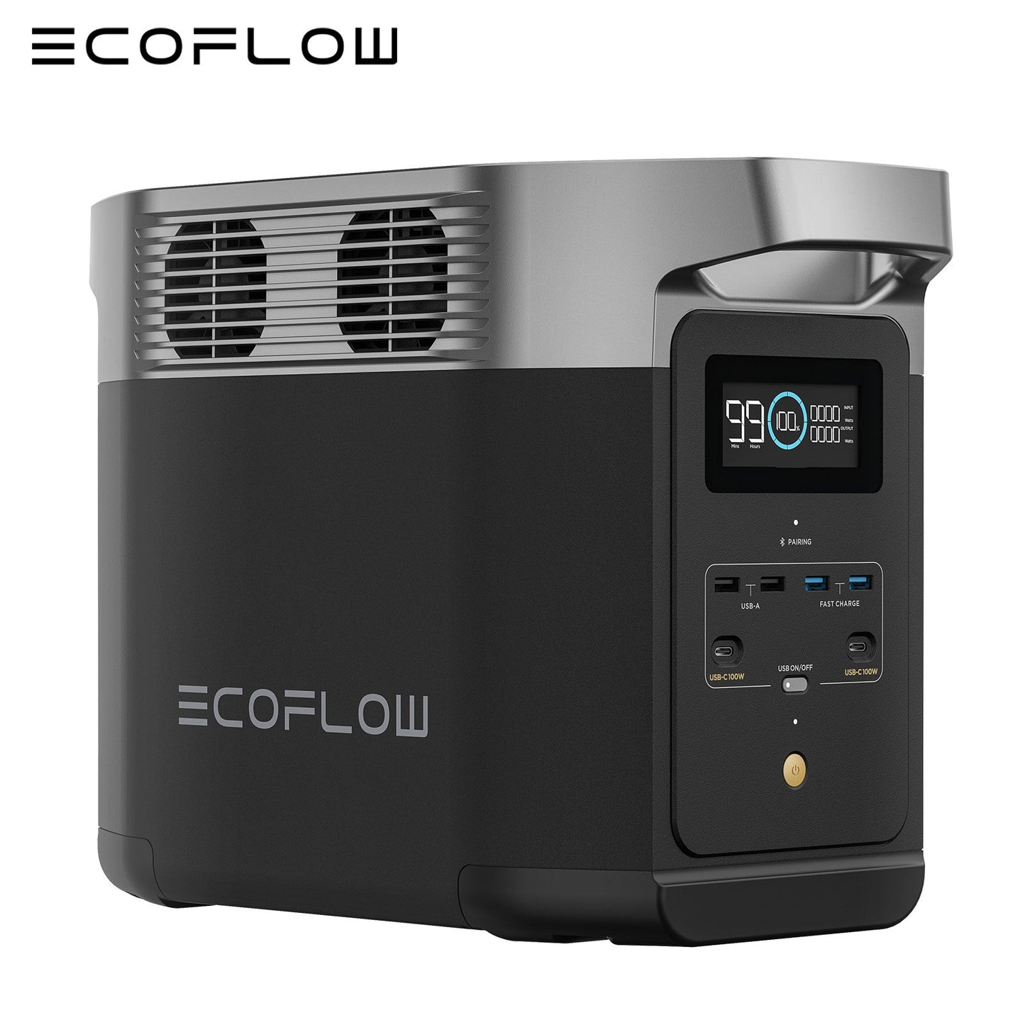 ECOFLOW DELTA 2 Portable LFP Power Station 1024Wh X-boost 2400W Solar Generator