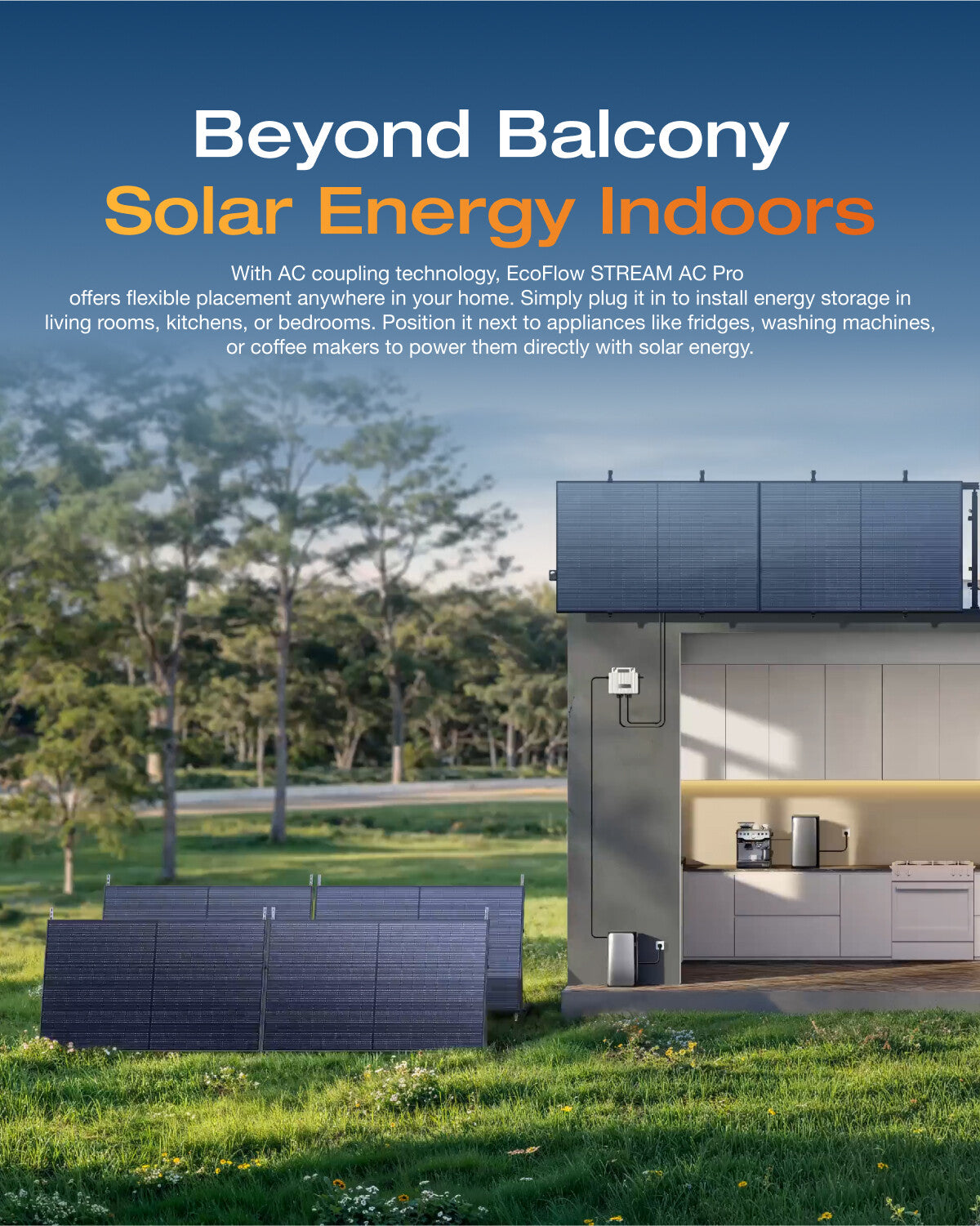 EcoFlow STREAM AC Pro Balcony Power Plant 1920Wh LFP Solar battery APP Control